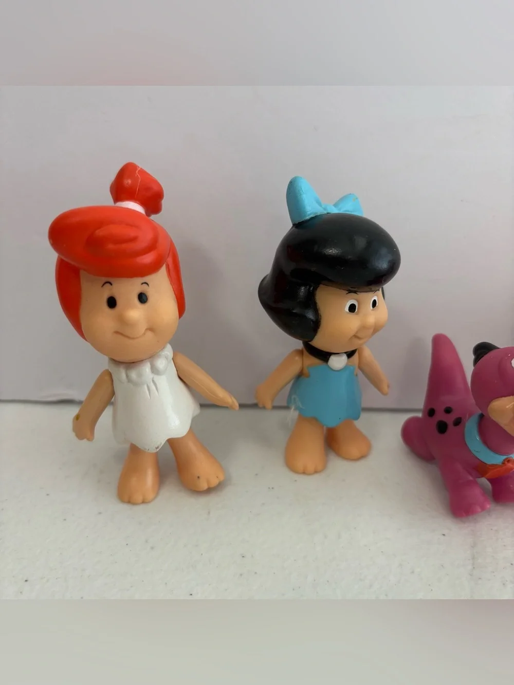 Vtg 1986 Flintstone Kids Lot of 5 Coleco Figures School Fred Wilma Barney Dino